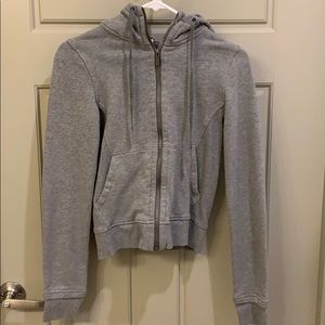 Cropped lulu zip up